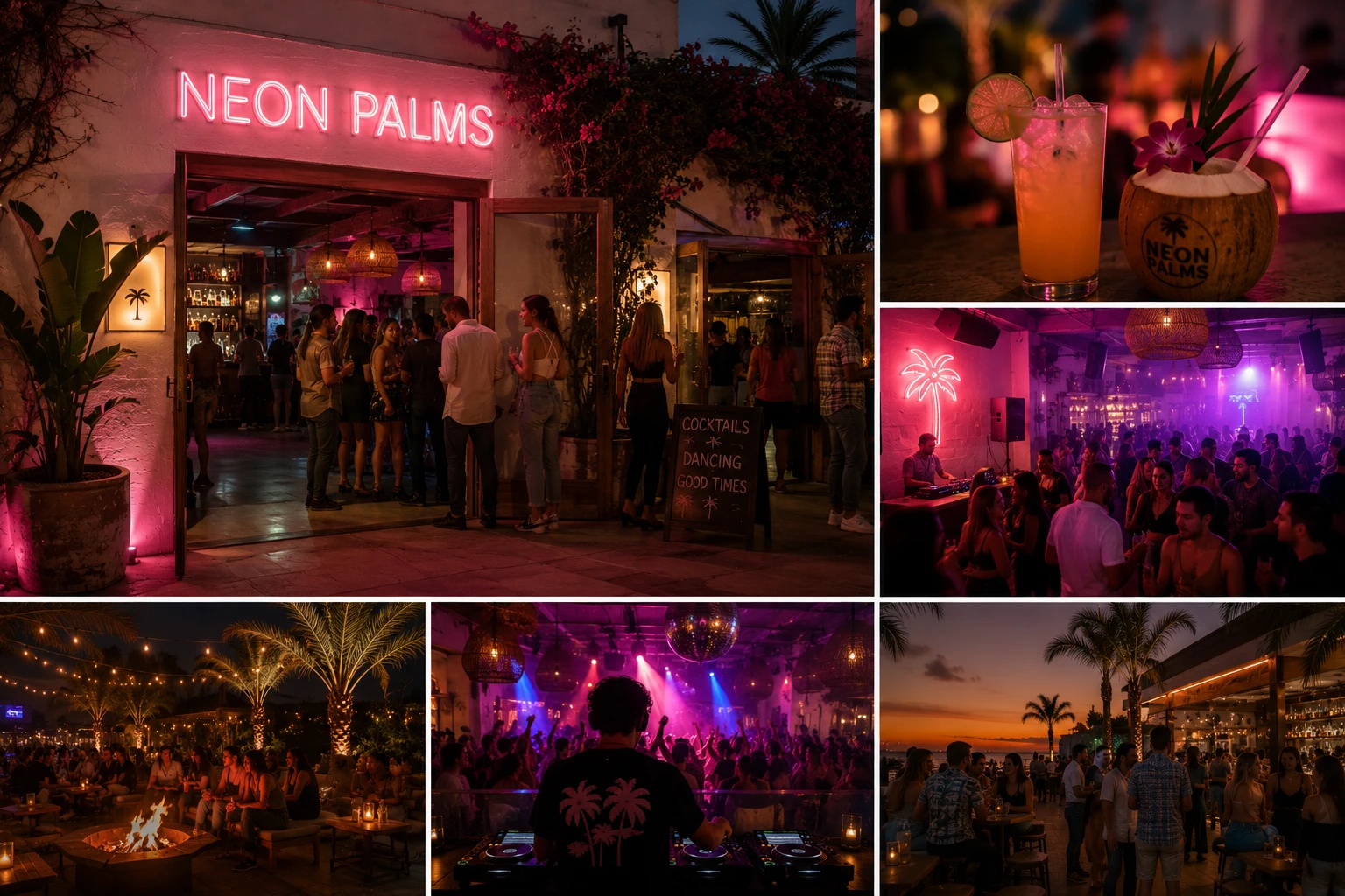 Neon Palms restaurant