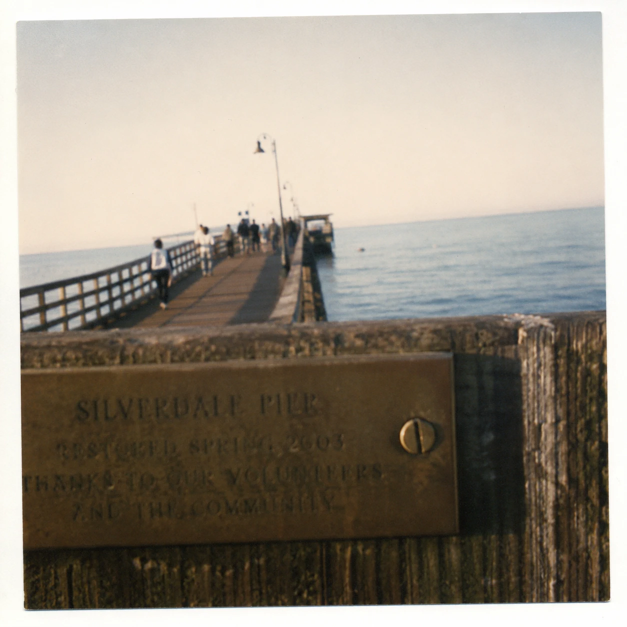 The restored Silverdale pier stretching out over the water